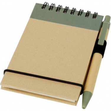 Logotrade Geschäftsgeschenke das Foto: Zuse A7 Recycling Notizblock mit Stift