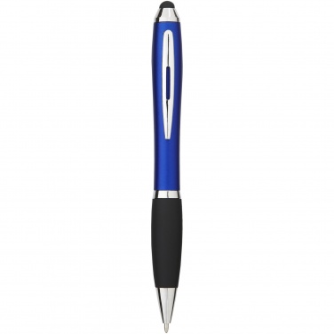 Logotrade Firmengeschenke das Foto: Nash Stylus Kugelschreiber farbig mit schwarzem Griff