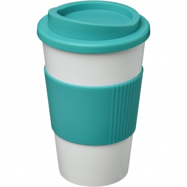 Logotrade Geschäftsgeschenke das Foto: Americano® 350 ml Isolierbecher mit Schutzring
