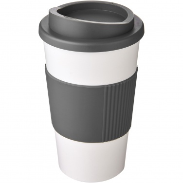 Logotrade Werbegeschenke das Foto: Americano® 350 ml Isolierbecher mit Schutzring
