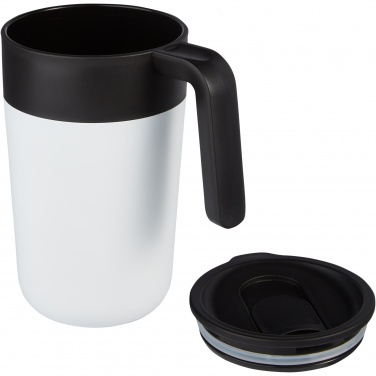 Logotrade Werbegeschenke das Foto: Nordia 400 ml doppelwandiger Becher aus Recyclingmaterial