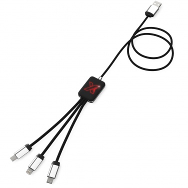 Logotrade Werbeartikel das Foto: SCX.design C17 Easy to Use Ladekabel mit Leuchtlogo