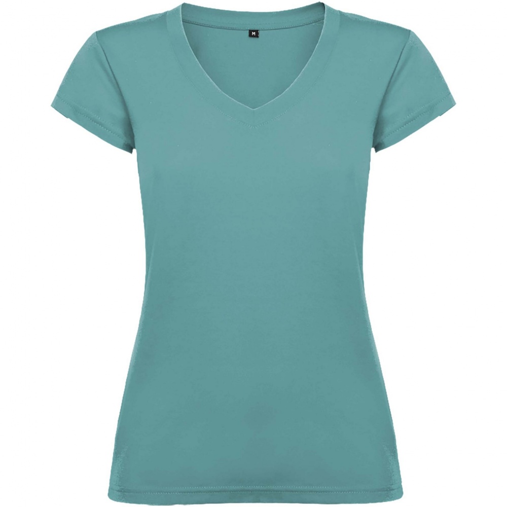 Logotrade Logogeschenke das Foto: Victoria T-Shirt mit V-Ausschnitt für Damen