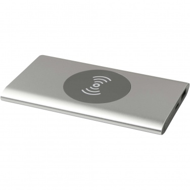 Logotrade Werbegeschenke das Foto: Juice 4000 mAh Typ-C kabellose Powerbank aus recyceltem Aluminium 