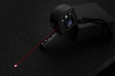 Logotrade Firmengeschenke das Foto: Gear X 5m Maßband mit 30m Laser