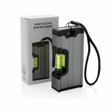 Logotrade Werbegeschenke das Foto: Wasserwaage im Taschenformat mit Magnet