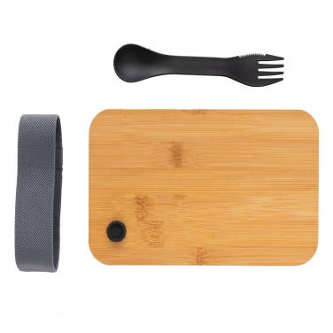 Logotrade Firmengeschenke das Foto: RCS RPP Lunchbox mit Bambusdeckel