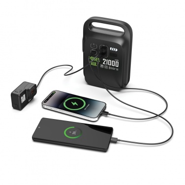 Logotrade Firmengeschenke das Foto: Power Vault 21.000mAh tragbare Powerstation aus RCS rPlastik