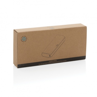 Logotrade Firmengeschenke das Foto: FlashCharge 20.000mAh Fast-Charge Powerbank aus RCS rPlastik