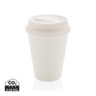 Logotrade Firmengeschenke das Foto: Wiederverwendbarer doppelwandiger Kaffeebecher 300ml