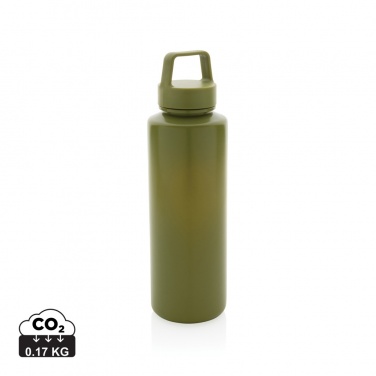 Logotrade Werbeartikel das Foto: Wasserflasche mit Henkel aus RCS rPP