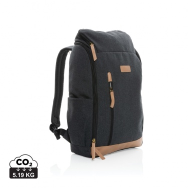 Logotrade Logogeschenke das Foto: Impact AWARE™ 16 oz. r recyceltem canvas 15" Laptop-Rucksack
