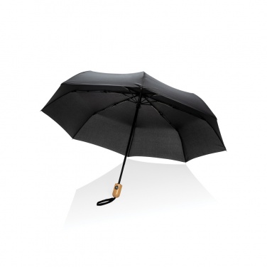 Logotrade Werbegeschenke das Foto: 21" Impact AWARE™ RPET 190T Bambus-Schirm autom. open/close