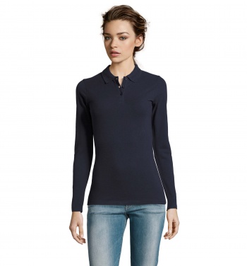 Logotrade Werbeartikel das Foto: PERFECT DAMEN LSL POLO  180