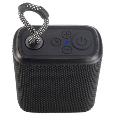 Logotrade Firmengeschenke das Foto: Wasserdichter Bluetooth-Lautsprecher HARDEOL Schwarzwolf
