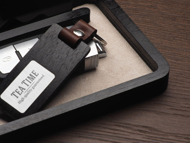 Logotrade Werbegeschenke das Foto: Schreibtisch-Organizer aus Holz 1818121