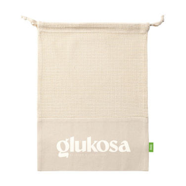 Logotrade Logogeschenke das Foto: Natura Organic GOTS Mesh Bag (120 g/m²) Obstbeutel