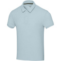 Akoya Poloshirt aus recyceltem Frottee Unisex, Wolkenblau