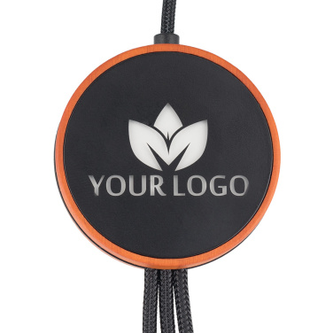 Logotrade Logogeschenke das Foto: Großes Kabel 4in1 mit beleuchtetem Logo - i5w