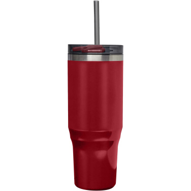 Logotrade Firmengeschenke das Foto: Melbourne 1200 ml RCS-zertifizierter Isolierbecher mit Strohhalm