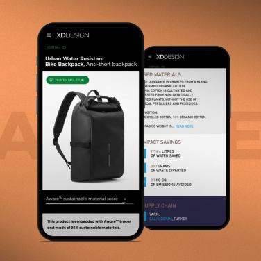 Logotrade Werbeartikel das Foto: Urban wasserabweisender Fahrrad-Rucksack
