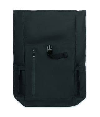 Logotrade Logogeschenke das Foto: Rolltop-Rucksack 600D RPET