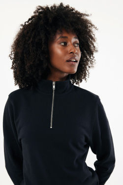 Logotrade werbemittel das Foto: IQONIQ Elgon Quarter-Zip-Sweater aus rec. Baumwolle