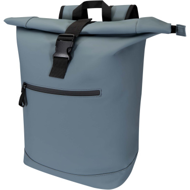Logotrade Werbeartikel das Foto: Resi Plus 15" GRS-recycelter Rolltop Rucksack 18 L
