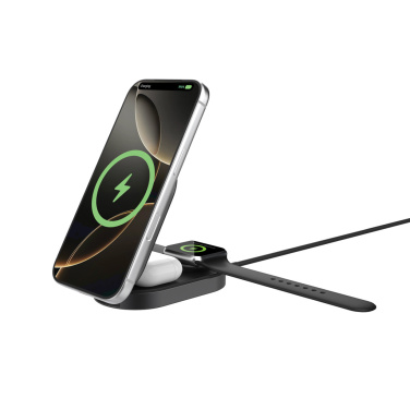 Logotrade werbemittel das Foto: Quantum Ultra-Fast 3-in-1 25W faltbarer Wireless Charger