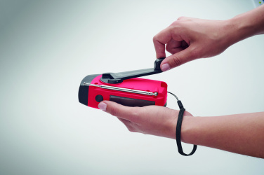 Logotrade werbemittel das Foto: AM/FM Radio SOS mit Taschenlampe