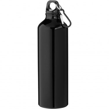 Logo trade promotional giveaway photo of: Oregon 770 ml aluminium water bottle with carabiner