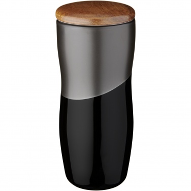 Logo trade business gifts image of: Double-walled ceramic tumbler Reno 370 ml