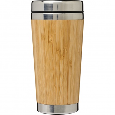 Logo trade business gifts image of: Bambus 450 ml tumbler with bamboo outer