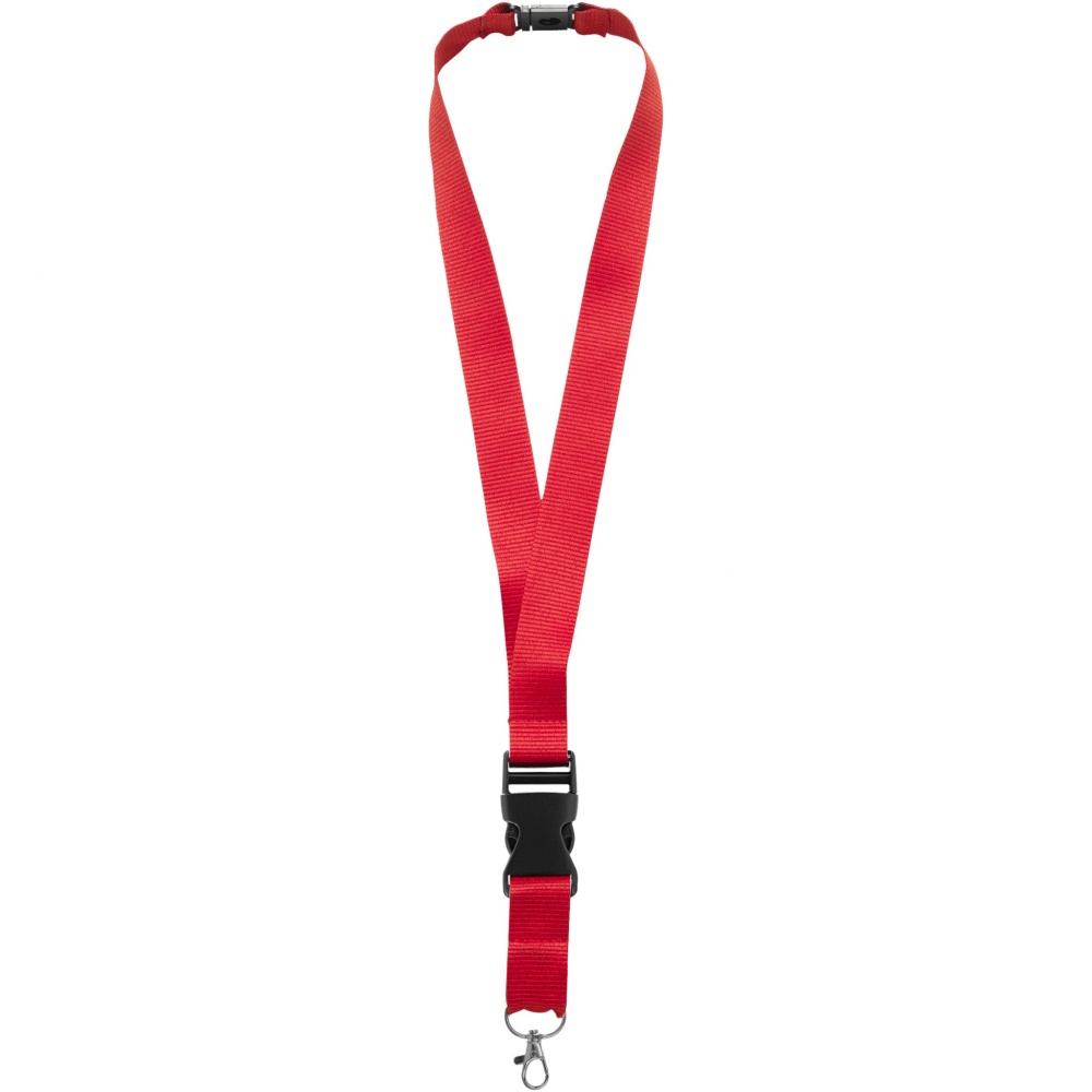 Logo trade promotional giveaways picture of: Yogi lanyard detachable buckle break-away closure