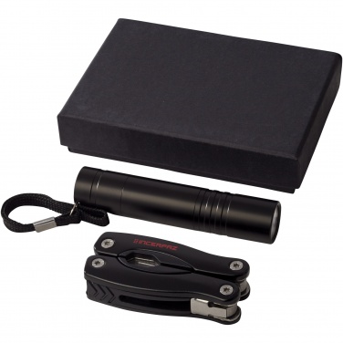 Logo trade advertising products picture of: Scout multi-function knife and LED flashlight set
