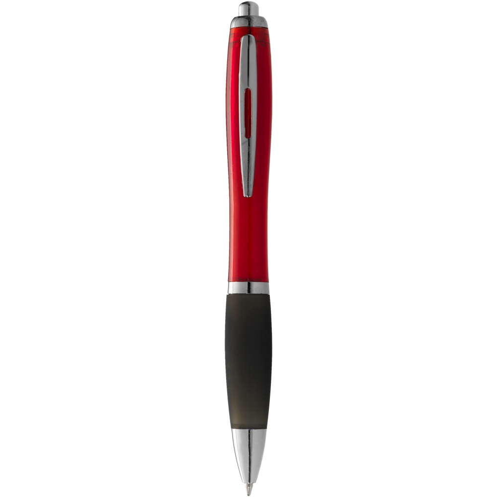 Logotrade promotional giveaway picture of: Nash ballpoint pen coloured barrel and black grip