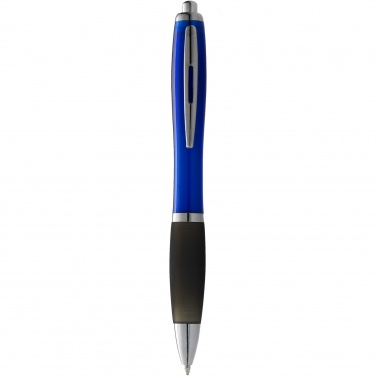 Logo trade promotional items picture of: Nash ballpoint pen coloured barrel and black grip