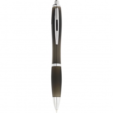 Logo trade business gift photo of: Nash ballpoint pen coloured barrel and black grip
