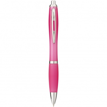 Logo trade promotional merchandise picture of: Nash ballpoint pen with coloured barrel and grip