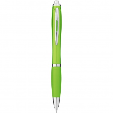 Logo trade corporate gifts picture of: Nash ballpoint pen with coloured barrel and grip