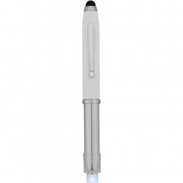 Logo trade promotional giveaways image of: Xenon stylus ballpoint pen with LED light