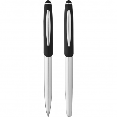 Logotrade promotional item picture of: Geneva stylus ballpoint pen and rollerball pen set