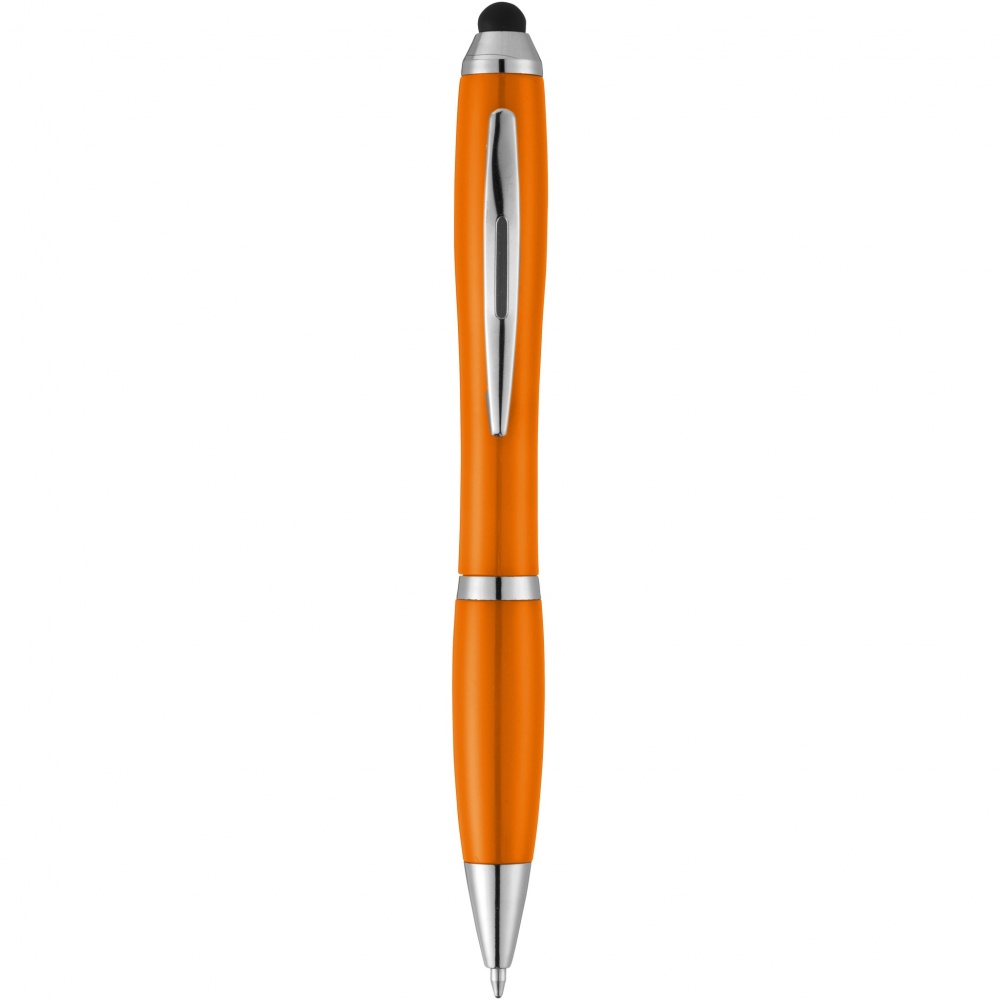 Logotrade promotional merchandise image of: Nash stylus ballpoint pen with coloured grip