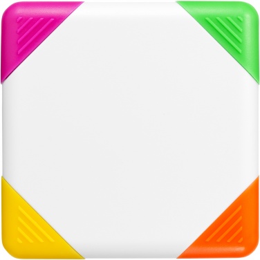 Logotrade advertising products photo of: Trafalgar square-shaped 4-colour highlighter