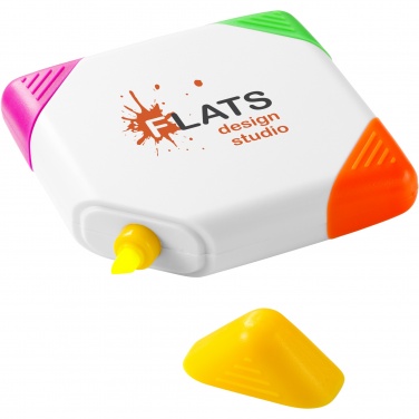 Logo trade corporate gifts picture of: Trafalgar square-shaped 4-colour highlighter