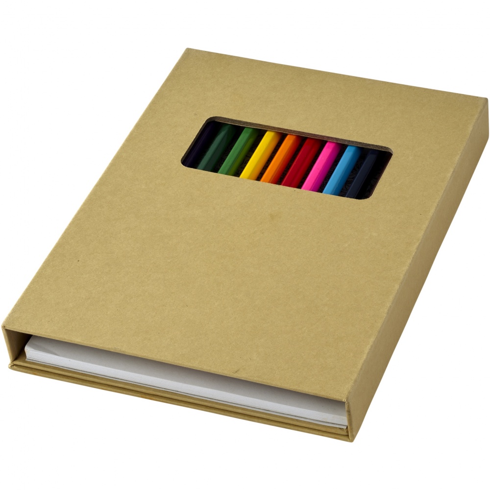 Logotrade promotional merchandise picture of: Pablo colouring set with drawing paper