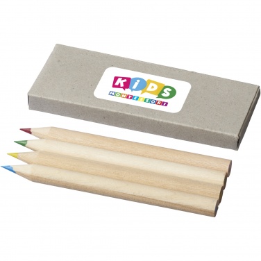 Logotrade promotional item image of: Tullik 4-piece coloured pencil set