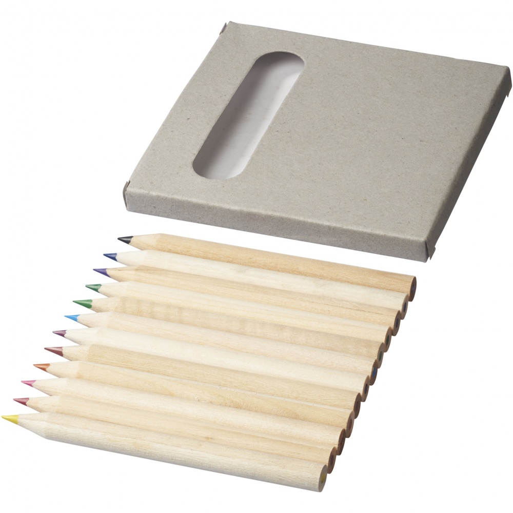 Logotrade promotional giveaways photo of: Tallin 12-piece coloured pencil set