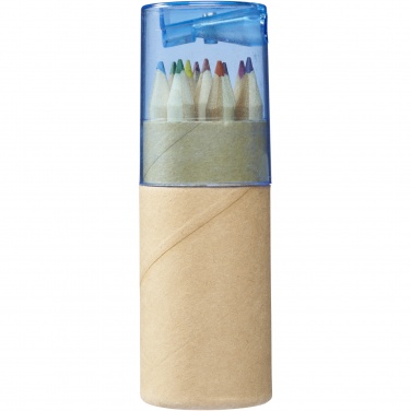 Logotrade corporate gifts photo of: Hef 12-piece coloured pencil set with sharpener