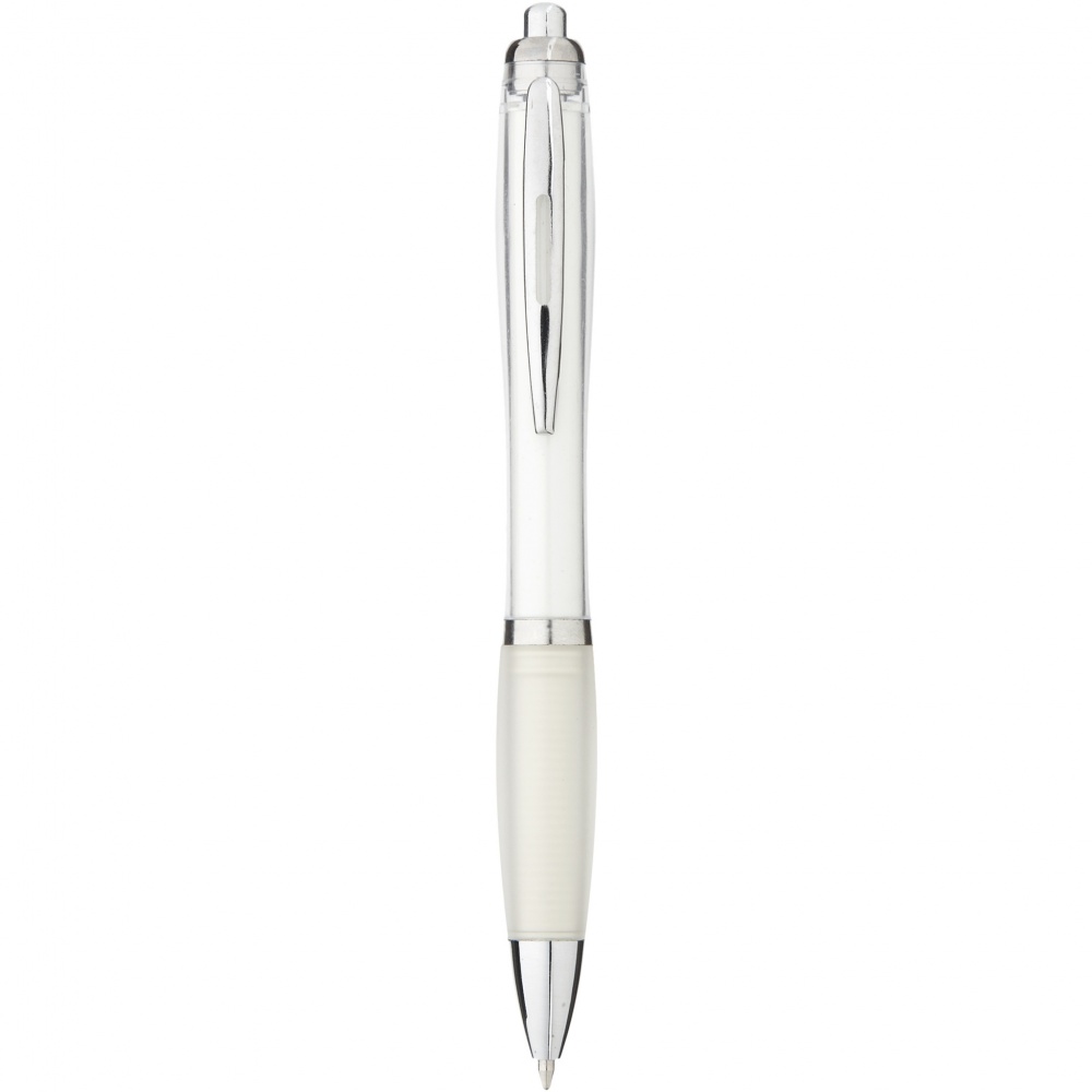 Logo trade promotional gifts image of: Nash ballpoint pen coloured barrel and grip